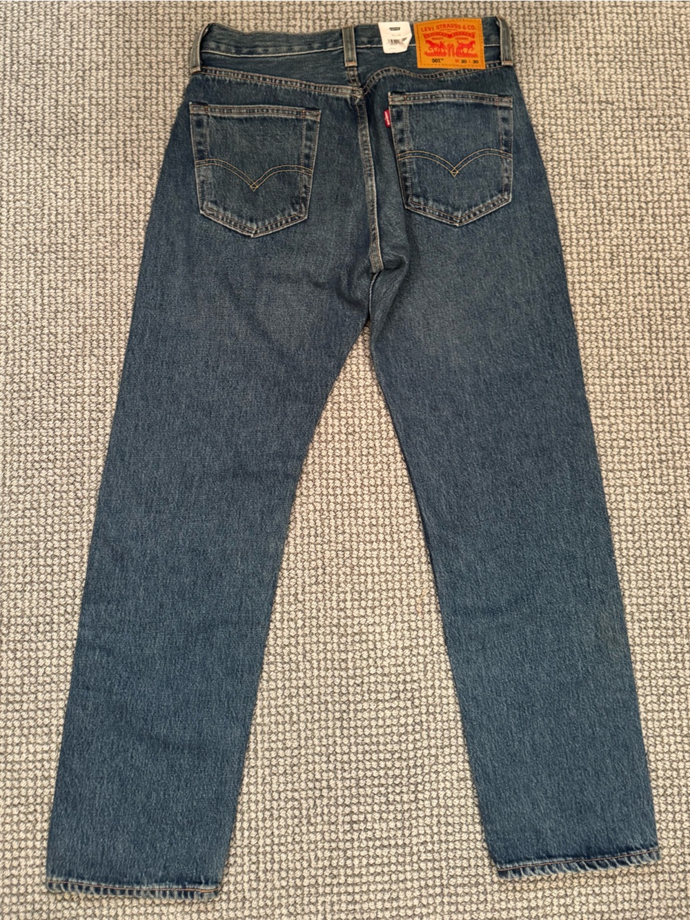👖LEVI’S MEN’S DARK WASH SLIM STRAIGHT JEANS👖 - Picture 5 of 9